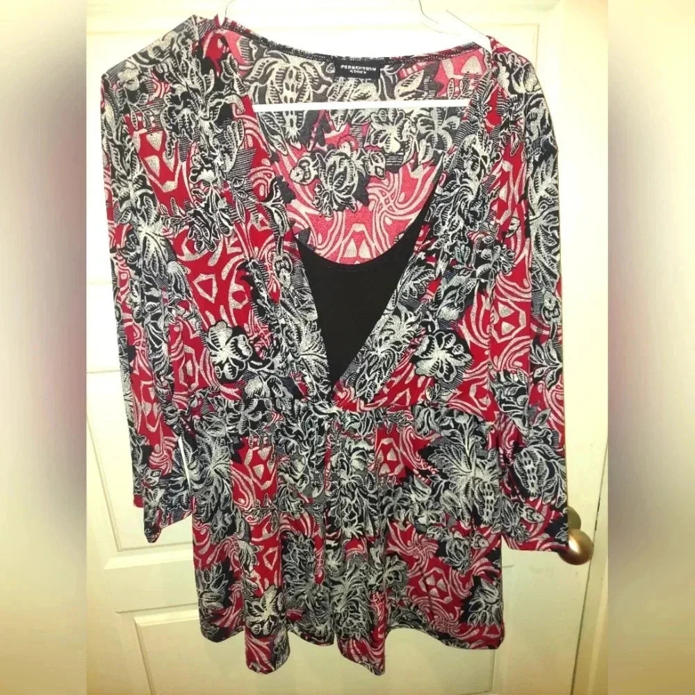 Plus Size Printed Tunic